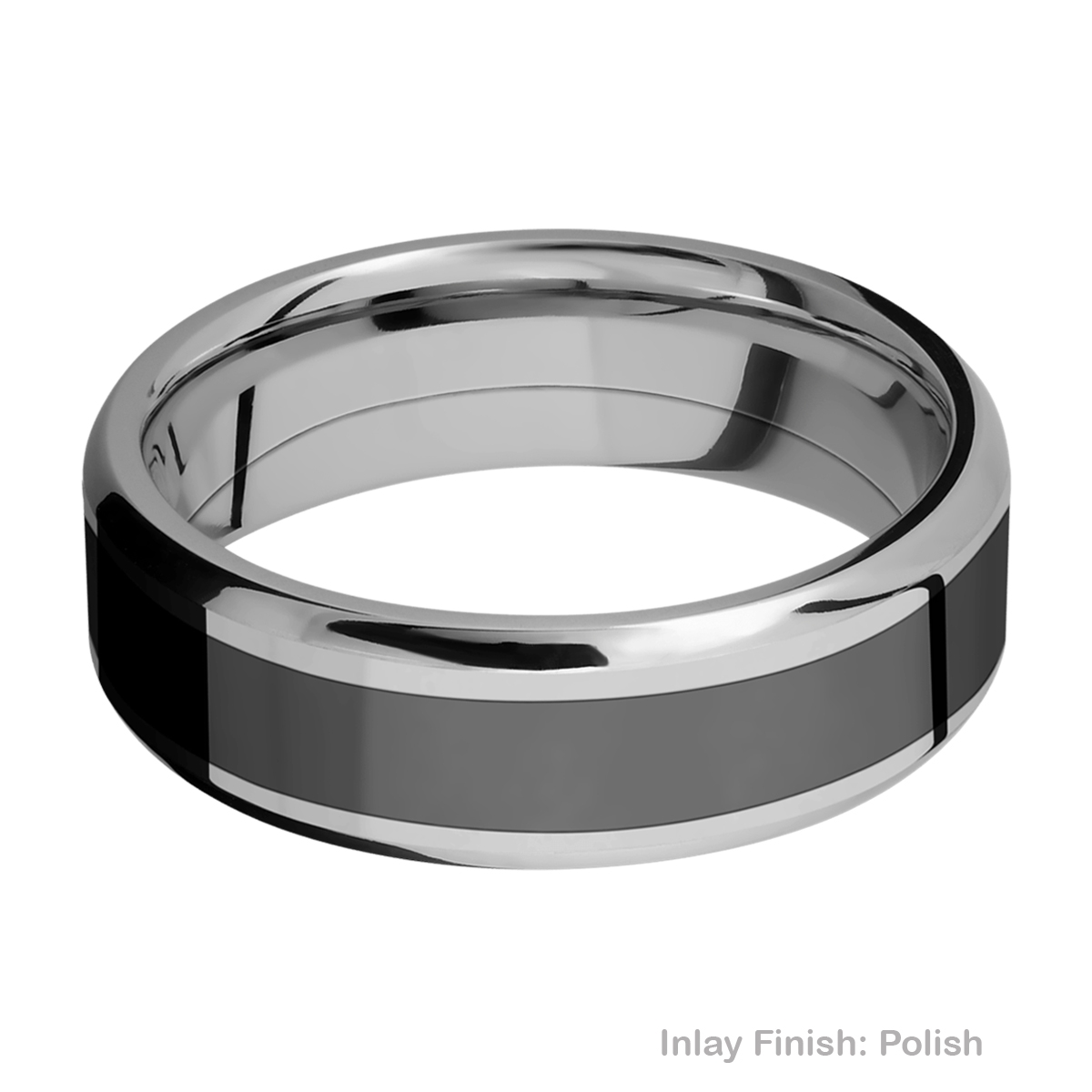Lashbrook PF7B14(NS)/ZIRCONIUM Titanium Wedding Ring or Band Alternative View 3