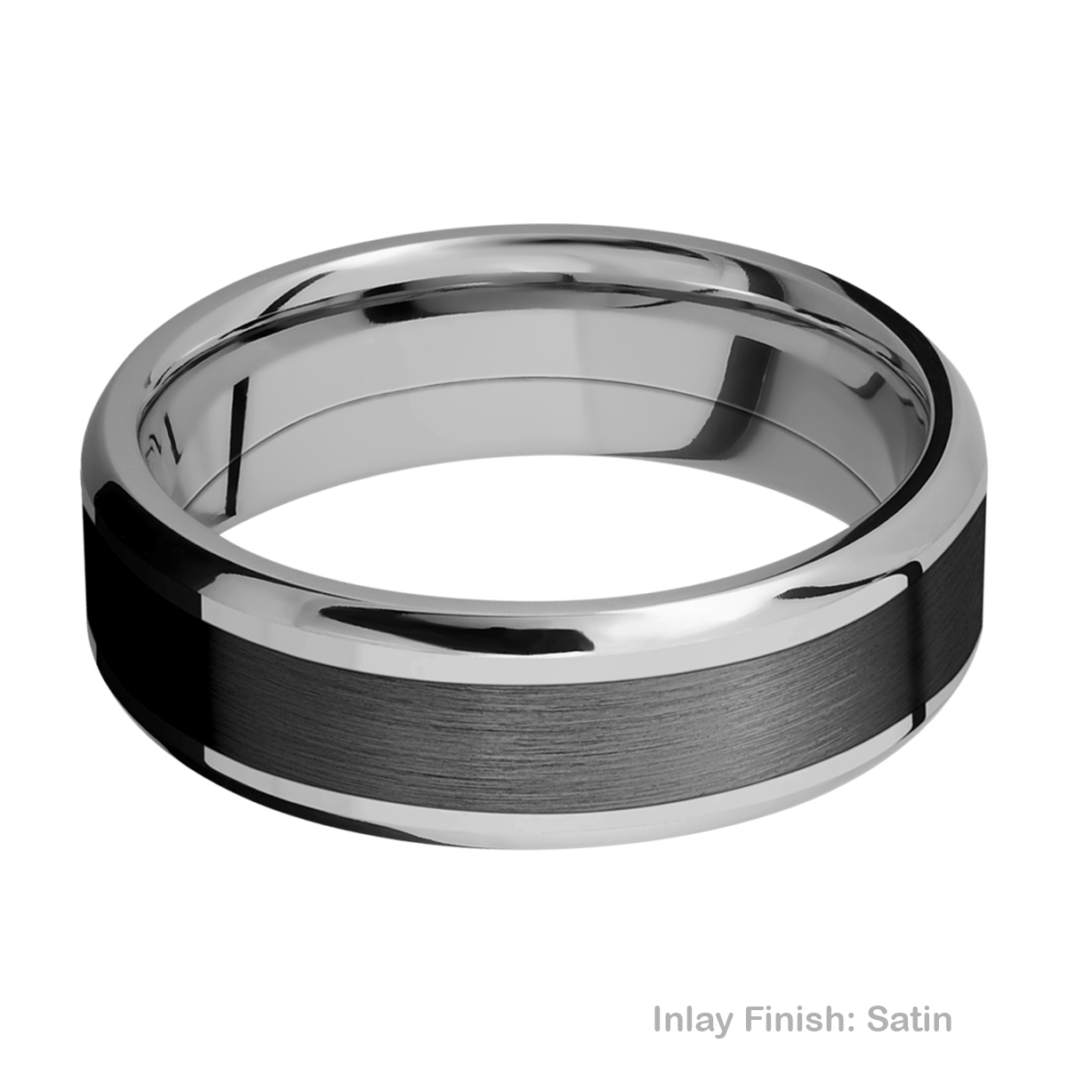 Lashbrook PF7B14(NS)/ZIRCONIUM Titanium Wedding Ring or Band Alternative View 4