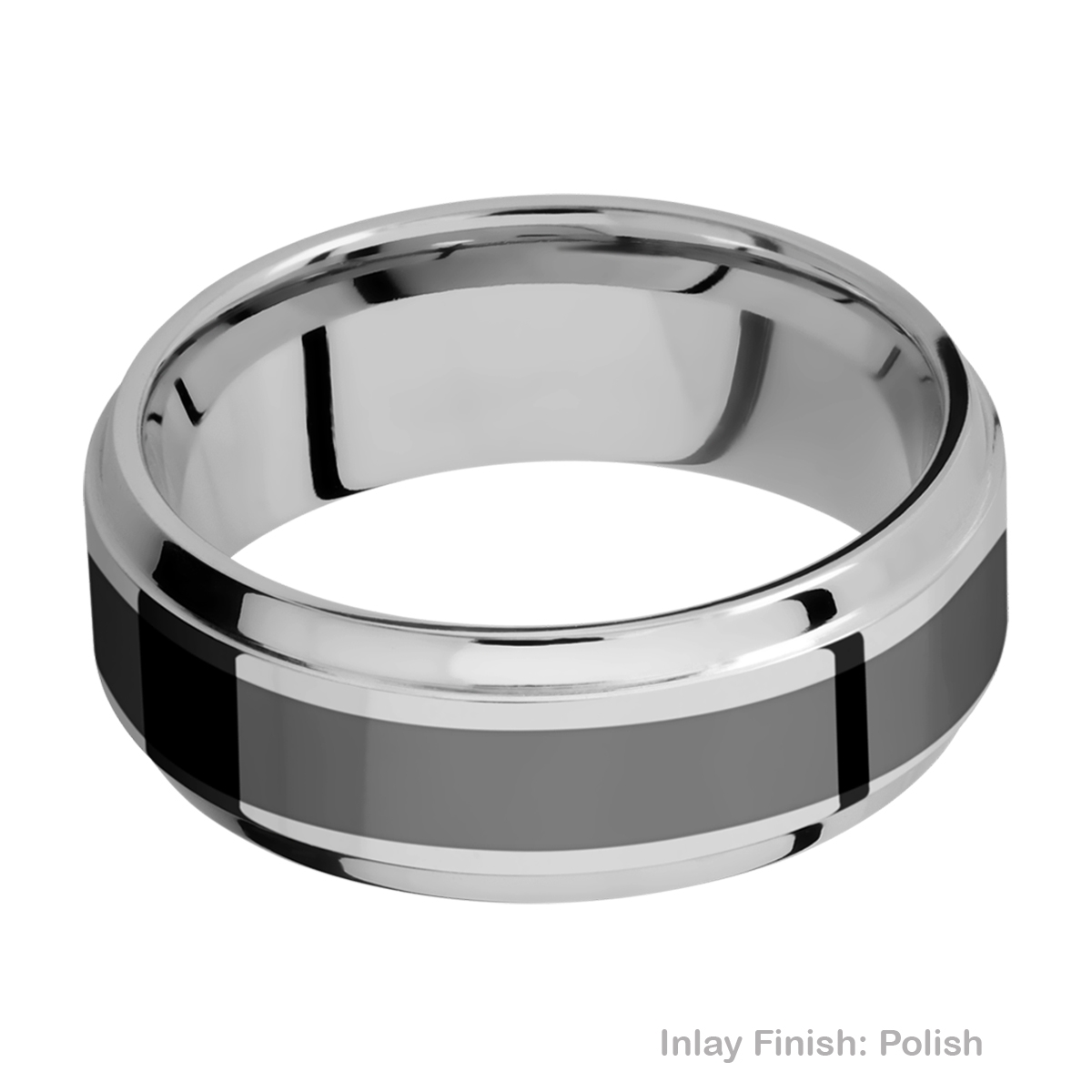 Lashbrook PF8B14(S)/ZIRCONIUM Titanium Wedding Ring or Band