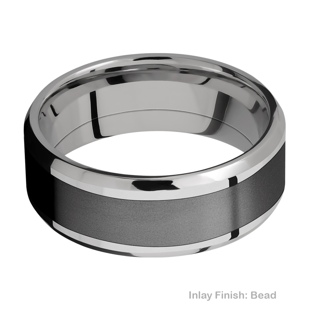 Lashbrook PF8B15(NS)/ZIRCONIUM Titanium Wedding Ring or Band