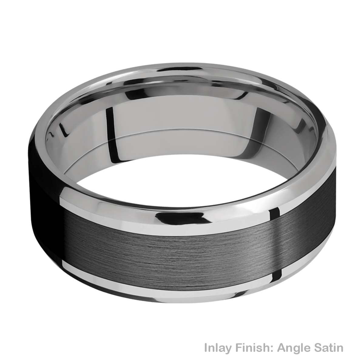 Lashbrook PF8B15(NS)/ZIRCONIUM Titanium Wedding Ring or Band