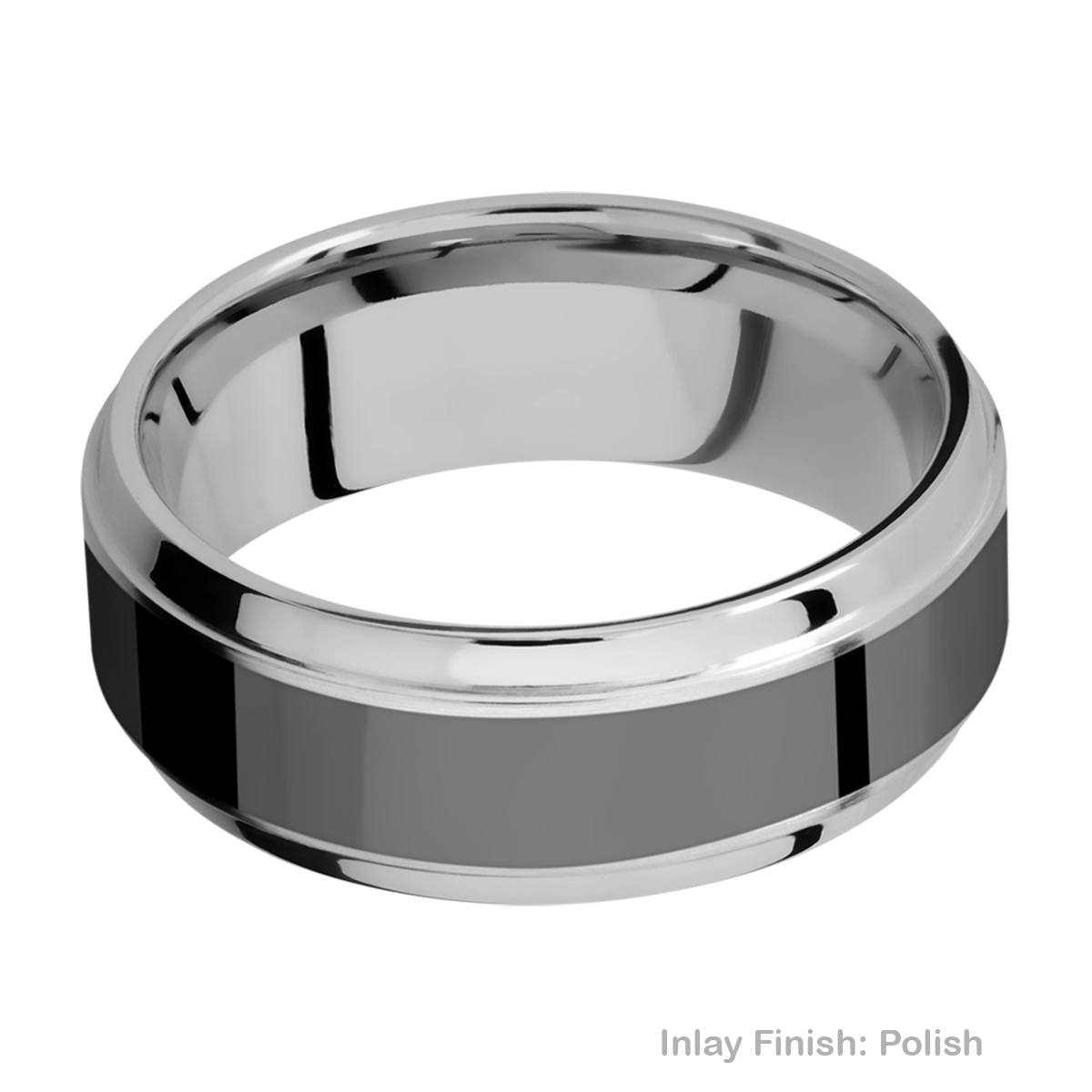 Lashbrook PF8B15(S)/ZIRCONIUM Titanium Wedding Ring or Band