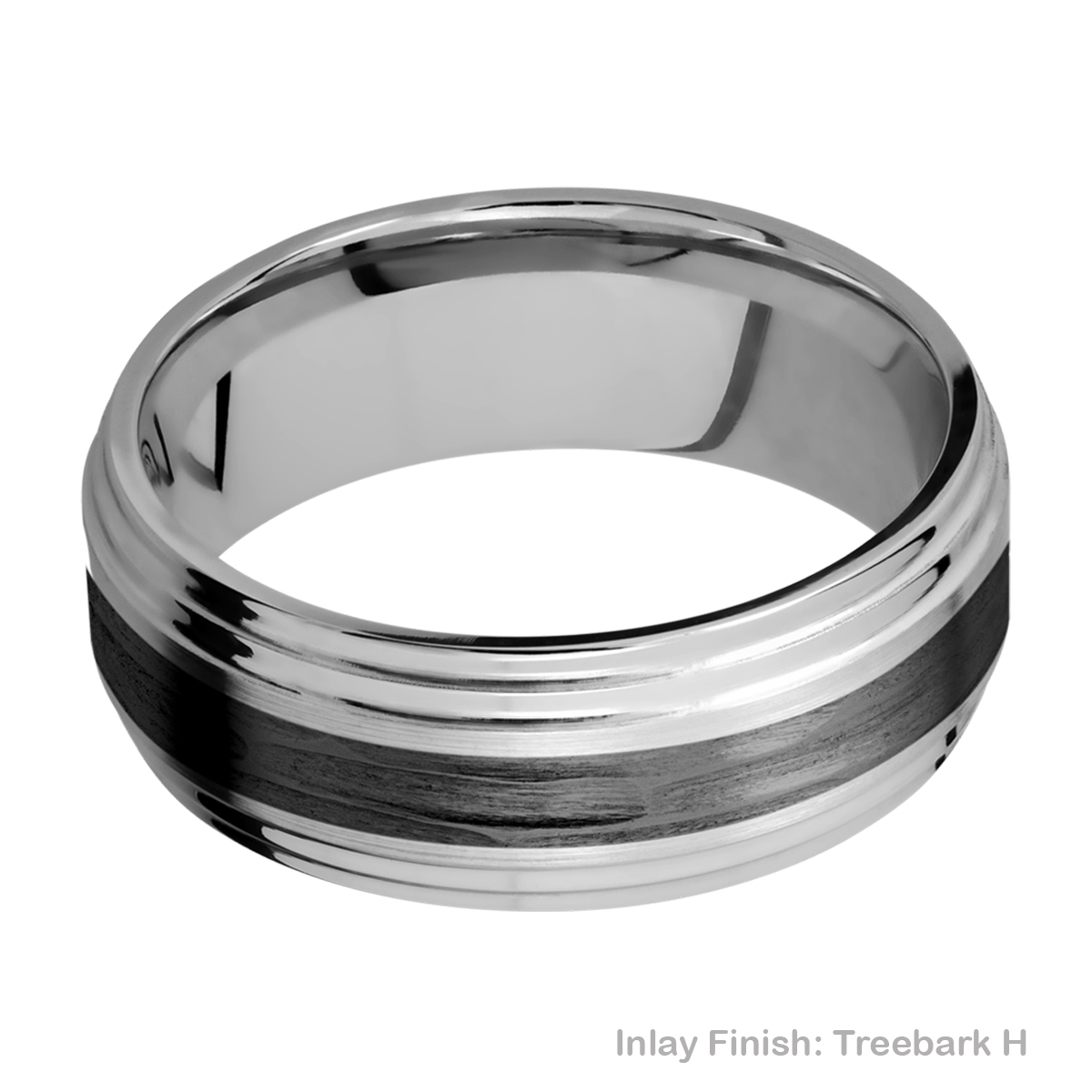 Lashbrook PF8F2S13/ZIRCONIUM Titanium Wedding Ring or Band