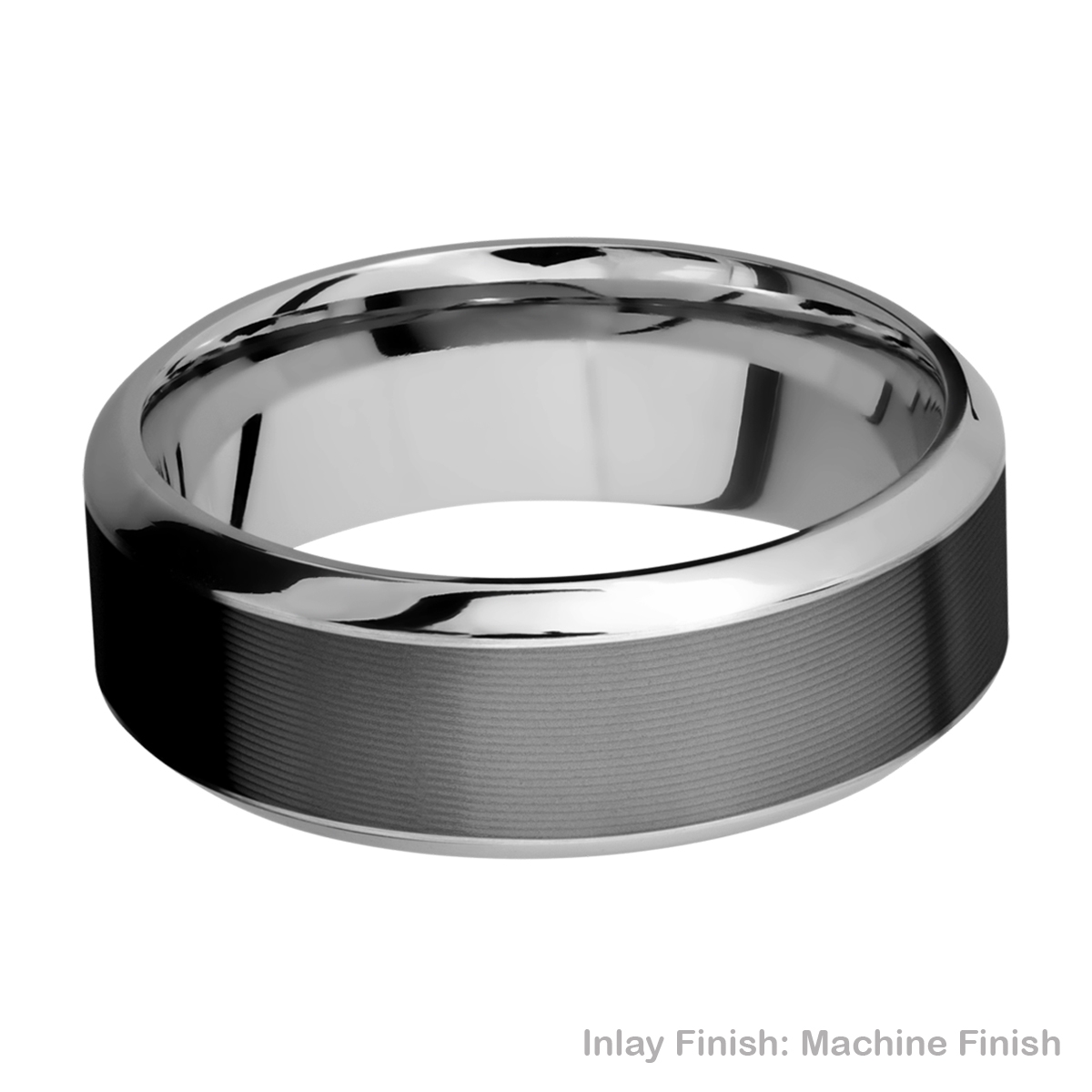 Lashbrook PF8HB15/ZIRCONIUM Titanium Wedding Ring or Band