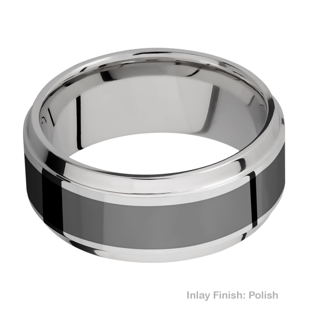 Lashbrook PF9B15(S)/ZIRCONIUM Titanium Wedding Ring or Band Alternative View 3