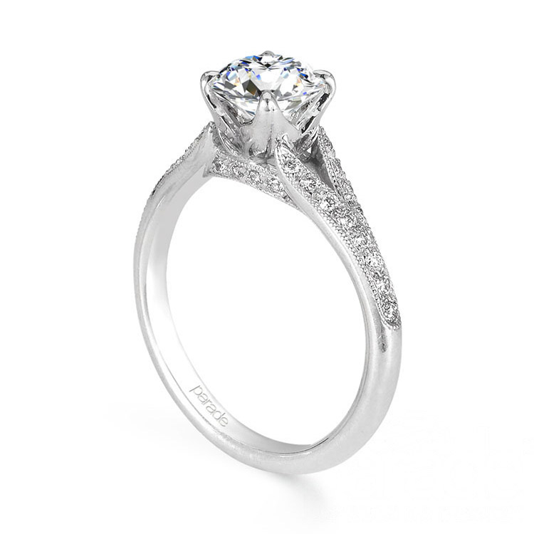 Parade New Classic R2524 14 Karat Diamond Engagement Ring