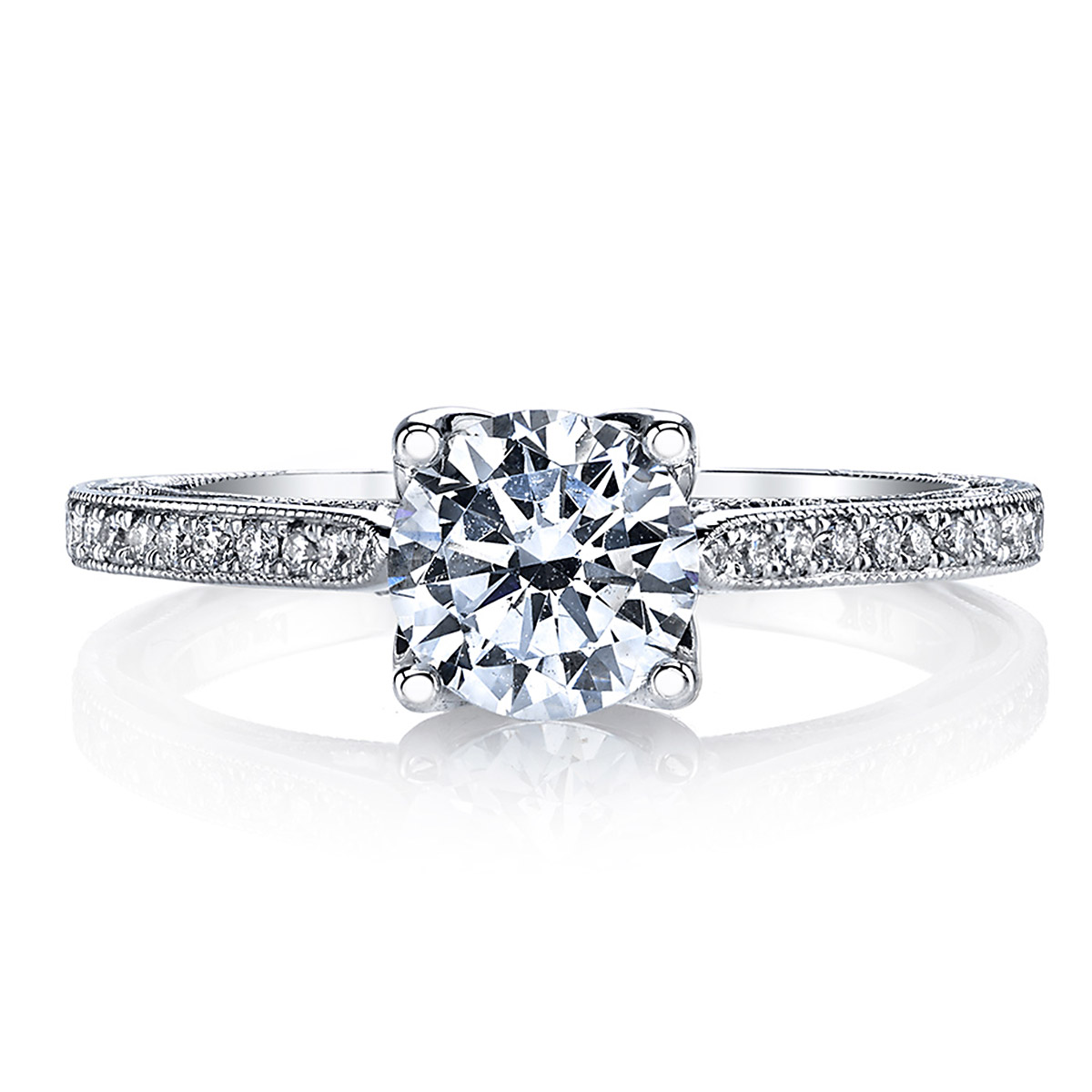Parade Hera Bridal R2928C Platinum Diamond Engagement Ring Alternative View 1