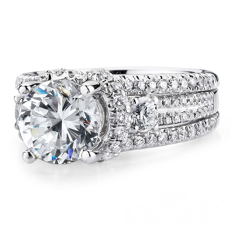 Parade Hemera Bridal R2937 Platinum Diamond Engagement Ring Alternative View 1