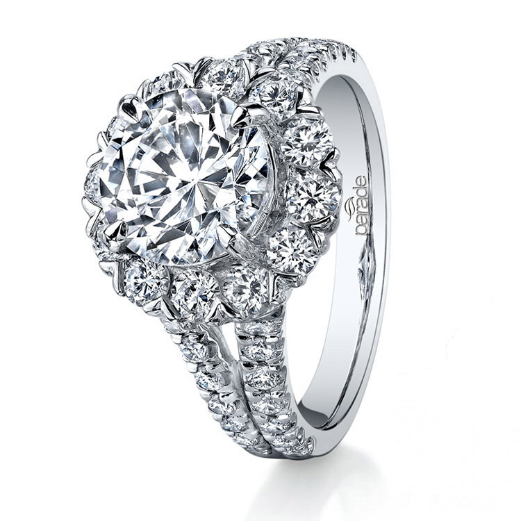 Parade Hemera Bridal R3003 Platinum Diamond Engagement Ring