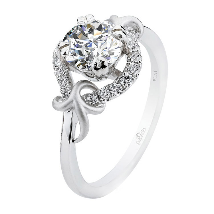 Parade Lyria Bridal R3025 Platinum Diamond Engagement Ring
