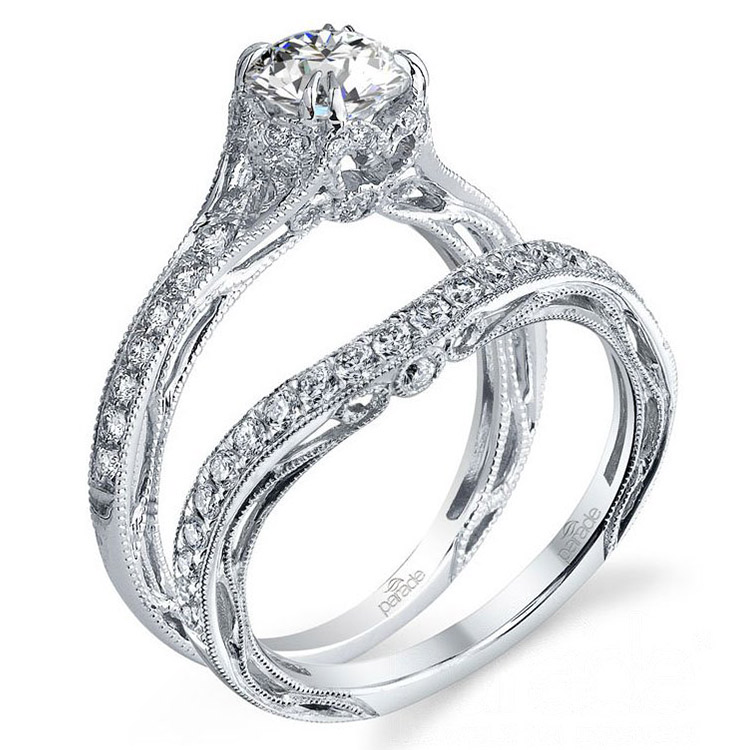 Parade Hera Bridal R3054 18 Karat Diamond Engagement Ring Alternative View 1