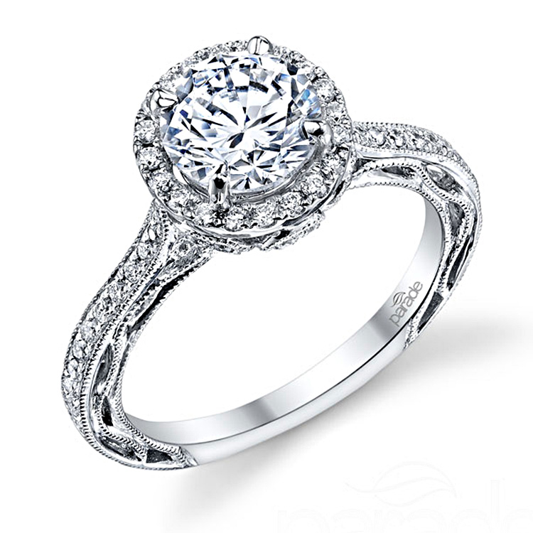 Parade Lyria Bridal R3079 Platinum Diamond Engagement Ring
