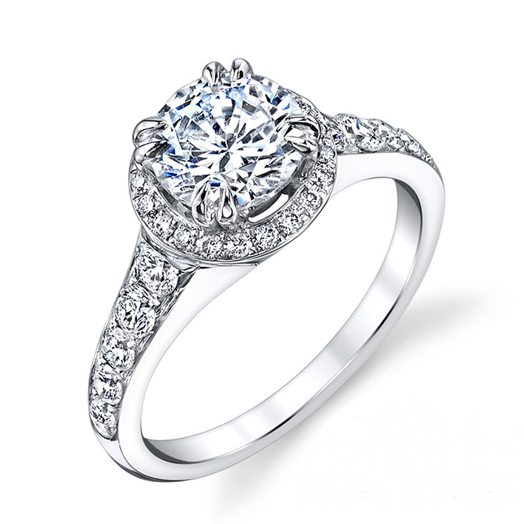 Parade Hemera Bridal R3237 Platinum Diamond Engagement Ring