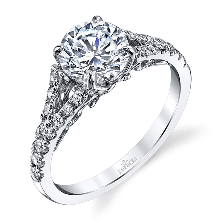 Parade New Classic R3322 14 Karat Diamond Engagement Ring