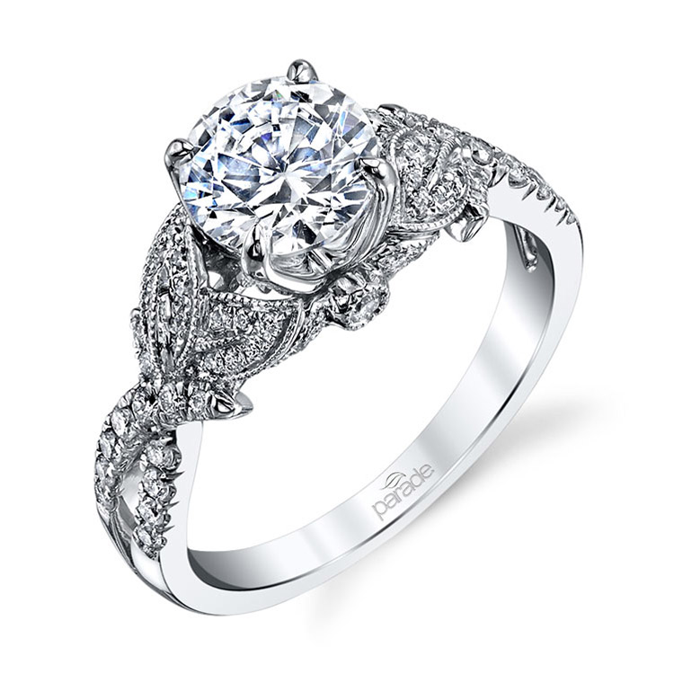 Parade Lyria Bridal R3325 Platinum Diamond Engagement Ring