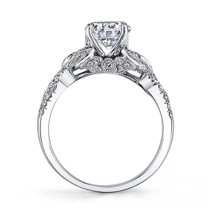 Parade Lyria Bridal R3325 Platinum Diamond Engagement Ring Alternative View 1