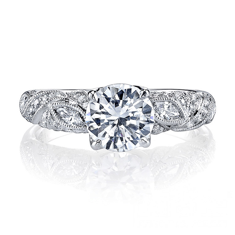 Parade Hera Bridal Platinum Diamond Engagement Ring R3493 Alternative View 2