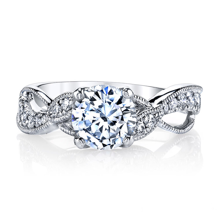 Parade Lyria Bridal 18 Karat Diamond Engagement Ring R3521 Alternative View 1