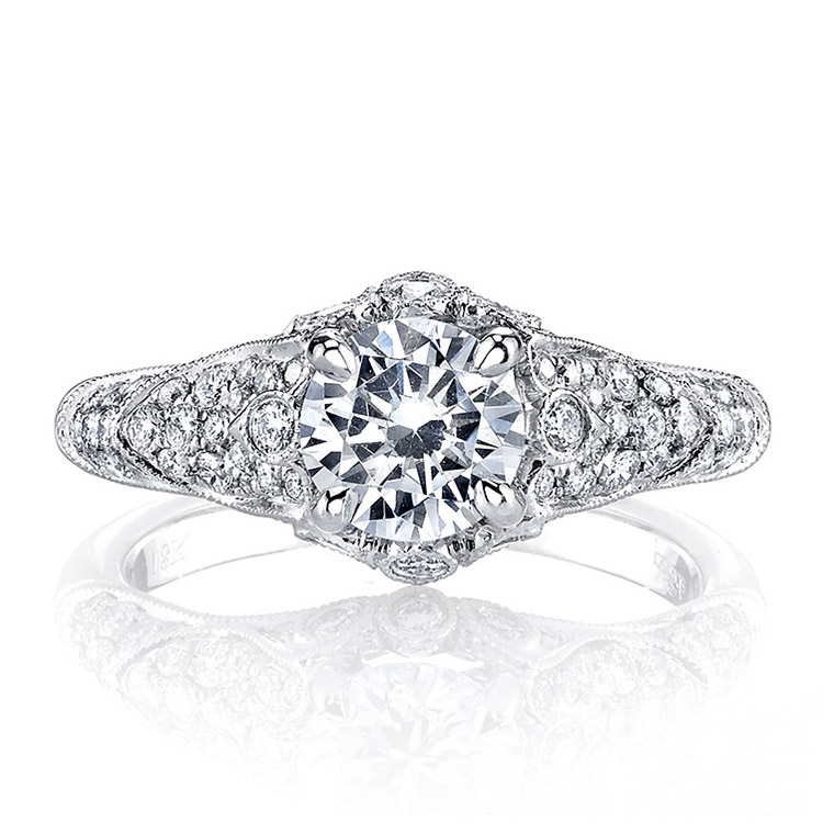 Parade Hera Bridal Platinum Diamond Engagement Ring R3553 Alternative View 2