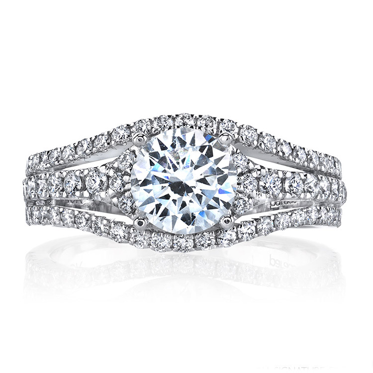 Parade Hemera Bridal Platinum Diamond Engagement Ring R3657 Alternative View 1