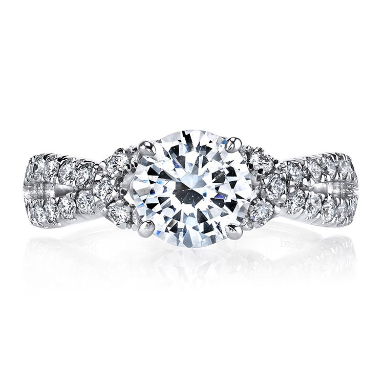 Parade Hemera Bridal Platinum Diamond Engagement Ring R3693 Alternative View 1