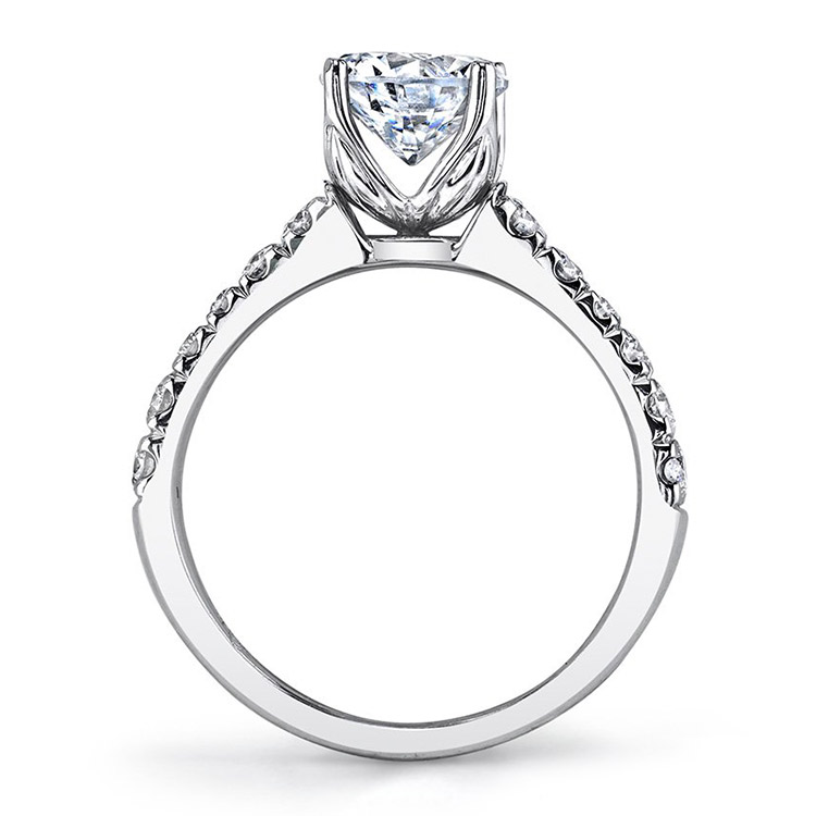 Parade New Classic Platinum Diamond Engagement Ring R3708 Alternative View 1