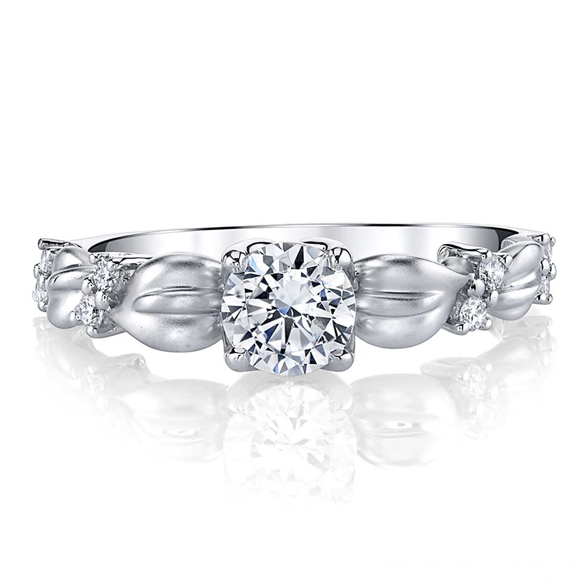 Parade Lyria Bridal Platinum Diamond Engagement Ring R3761 Alternative View 2