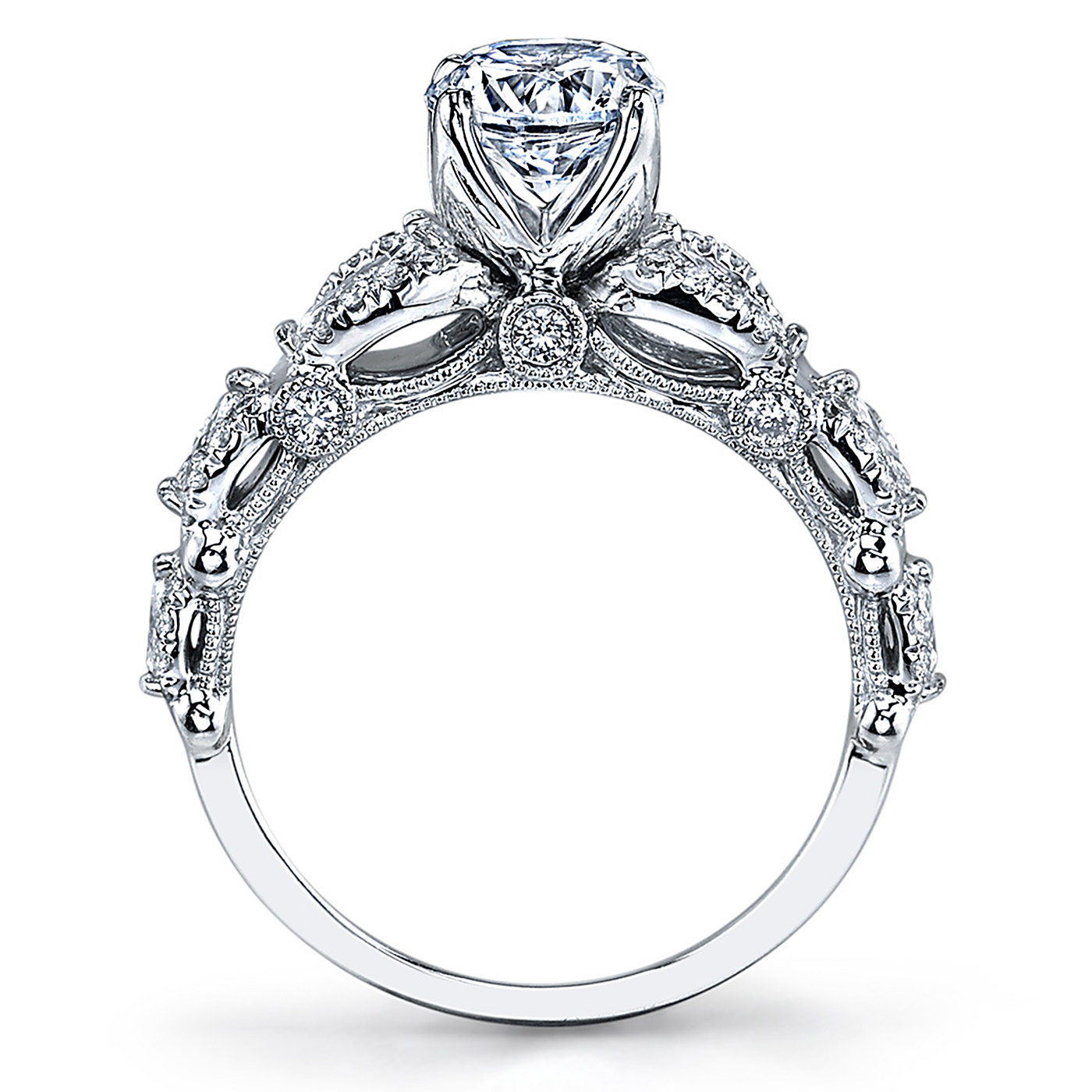Parade Hemera Bridal R3908 Platinum Diamond Engagement Ring Alternative View 1