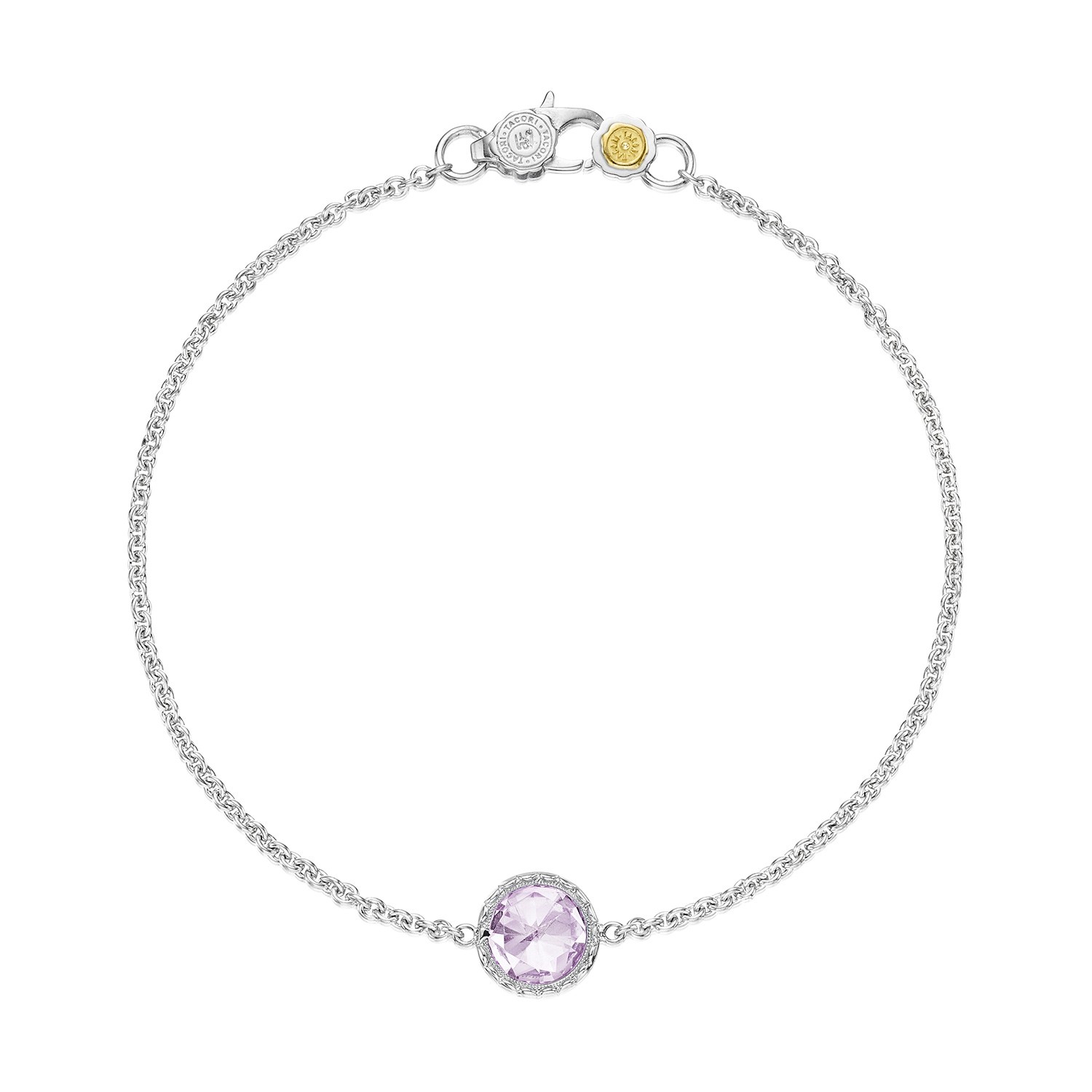 SB16713 Tacori Lilac Blossoms Petite Floating Bezel Bracelet