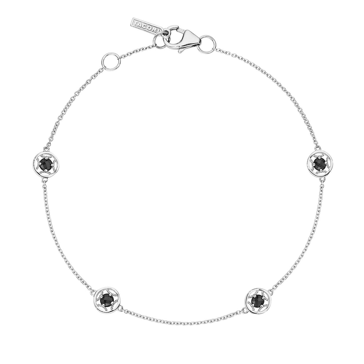 SB23019 Tacori 4-Station Petite Gemstone Bracelet with Black Onyx