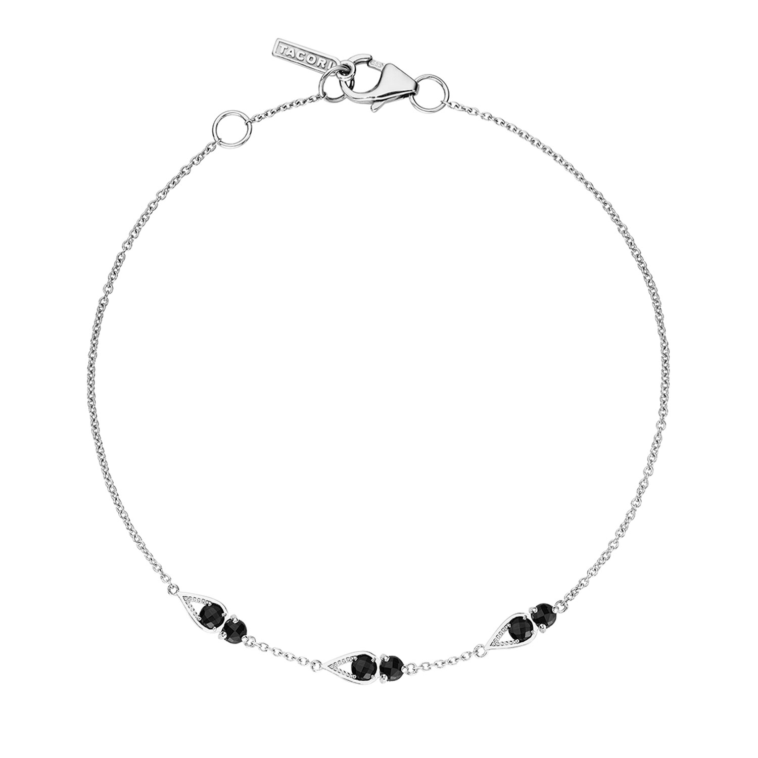 SB23119 Tacori Petite Open Crescent Bracelet with Black Onyx