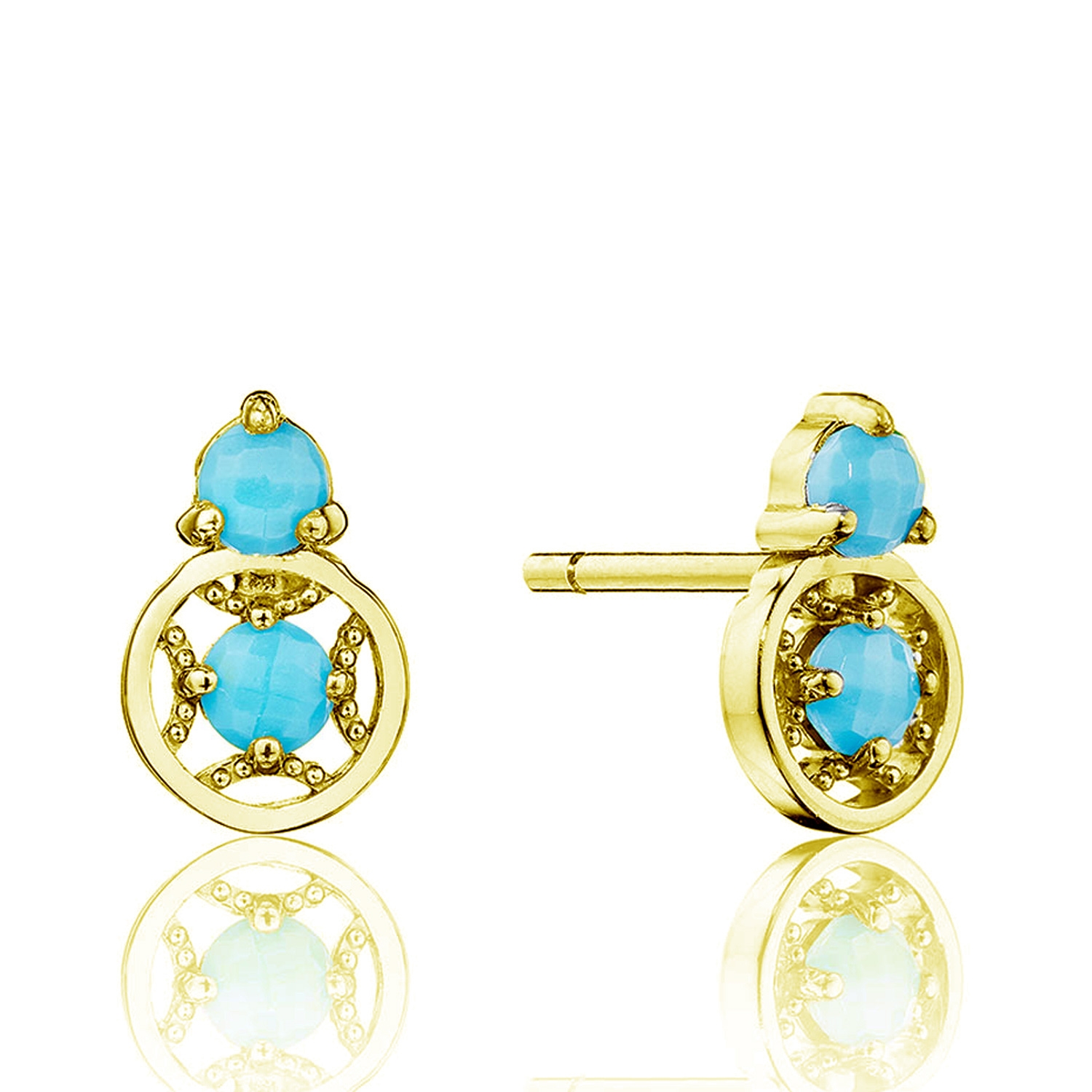 Tacori SE25448FY Petite Gemstone Earrings with Turquoise