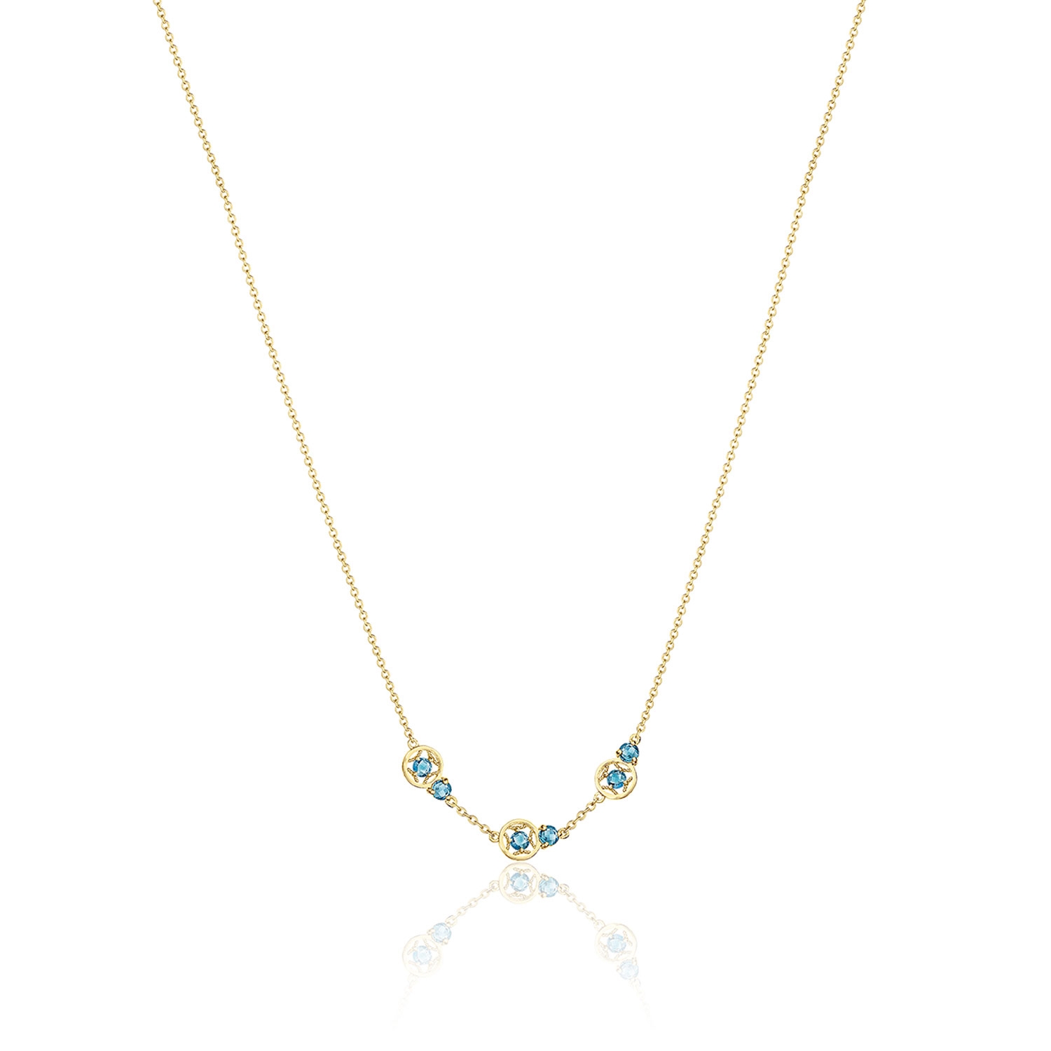 Tacori SN24133FY Petite Gemstone Necklace with London Blue Topaz