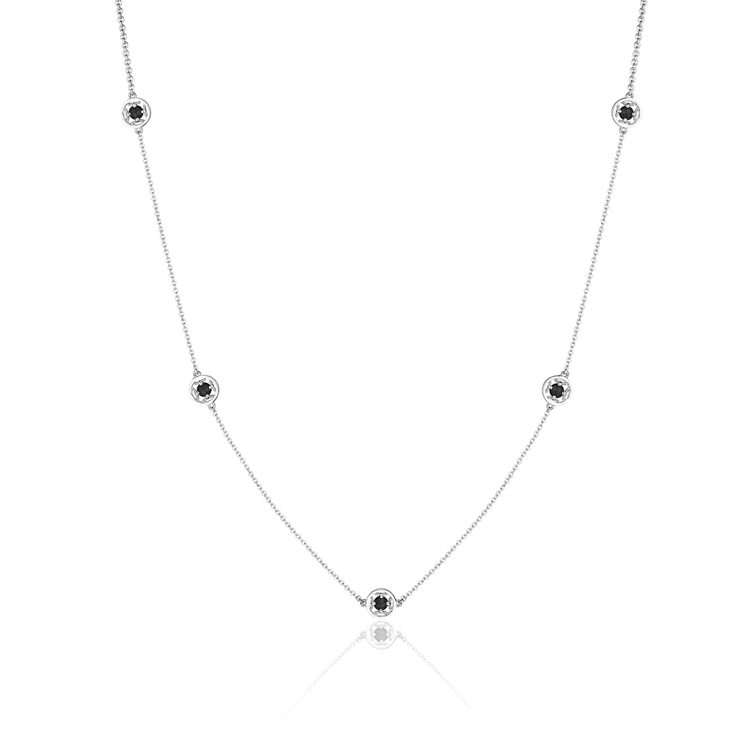 Tacori SN24219 5-Station Petite Gemstone Necklace with Black Onyx