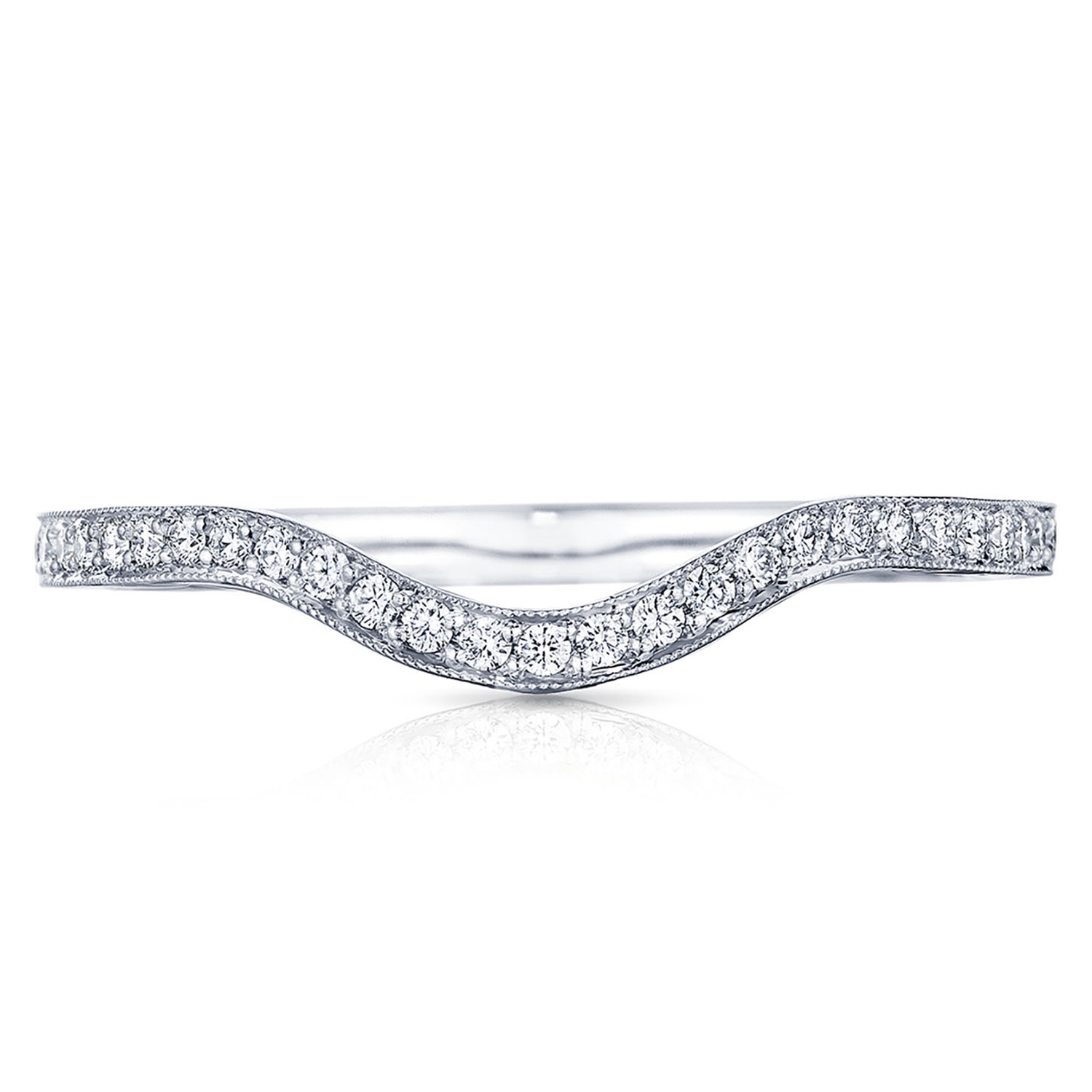 Tacori 2664B12W 18 Karat Sculpted Crescent Diamond Wedding Band