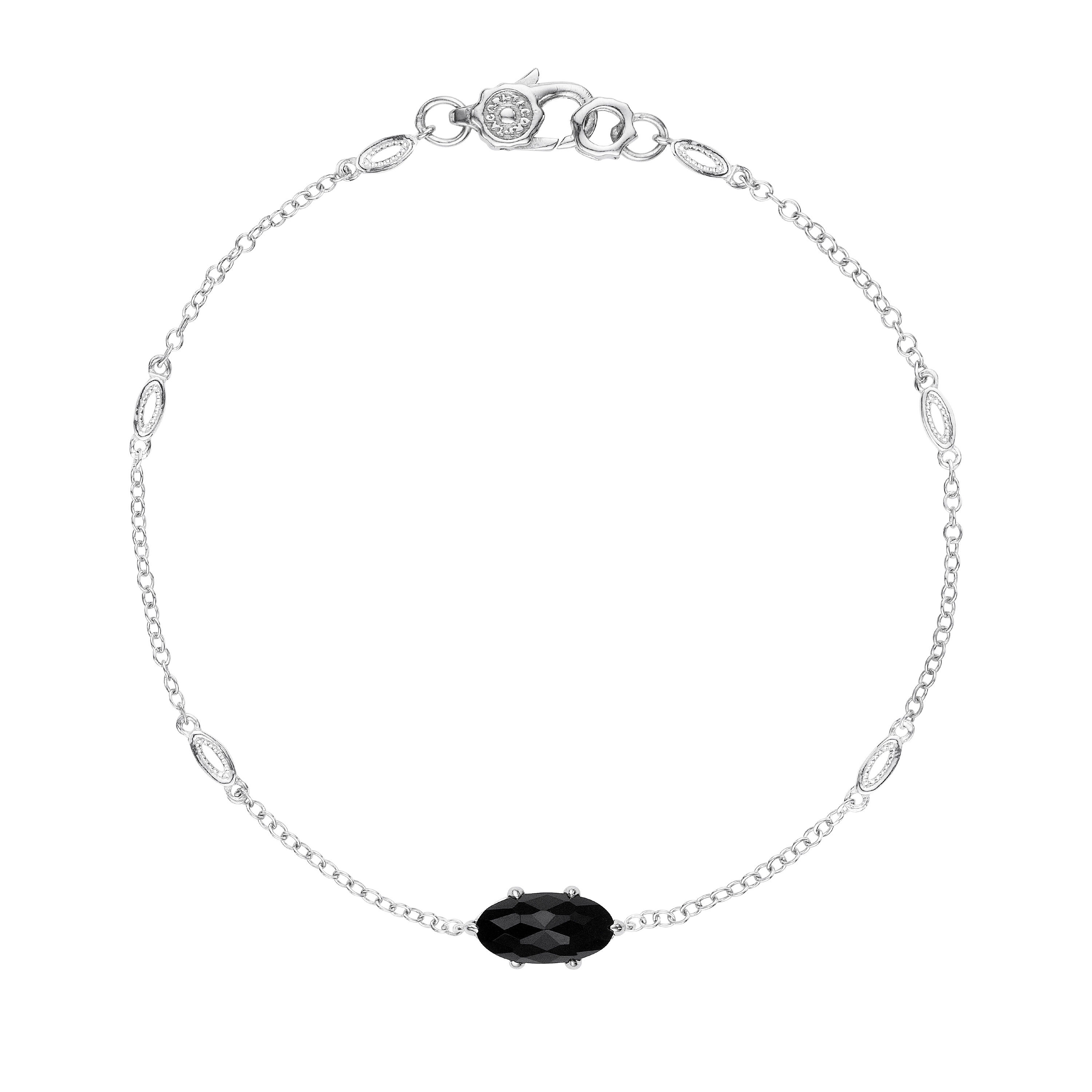 SB22419 Tacori Solitaire Oval Gem Bracelet with Black Onyx