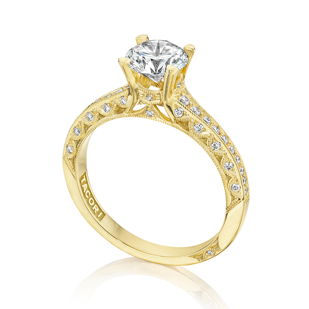 Tacori 2616RD65Y 18  Karat  Tacori Gold  Engagement  Ring  TQ 