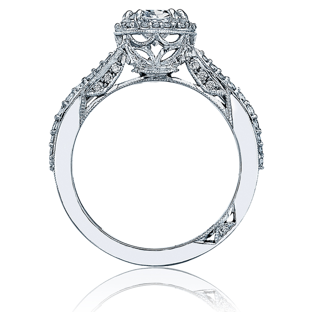 2641OV8X6 Tacori Dantela Platinum Engagement Ring