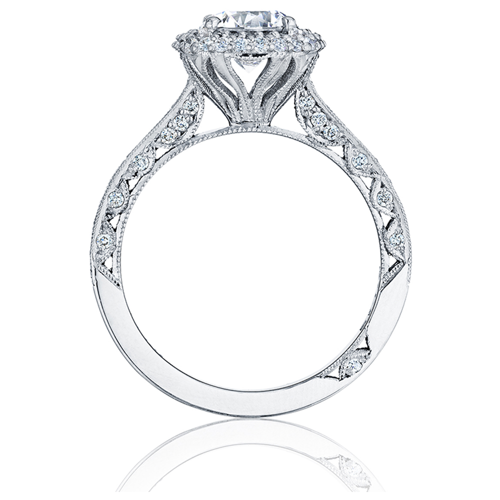 HT2522CU75 Tacori Crescent 18 Karat Engagement Ring