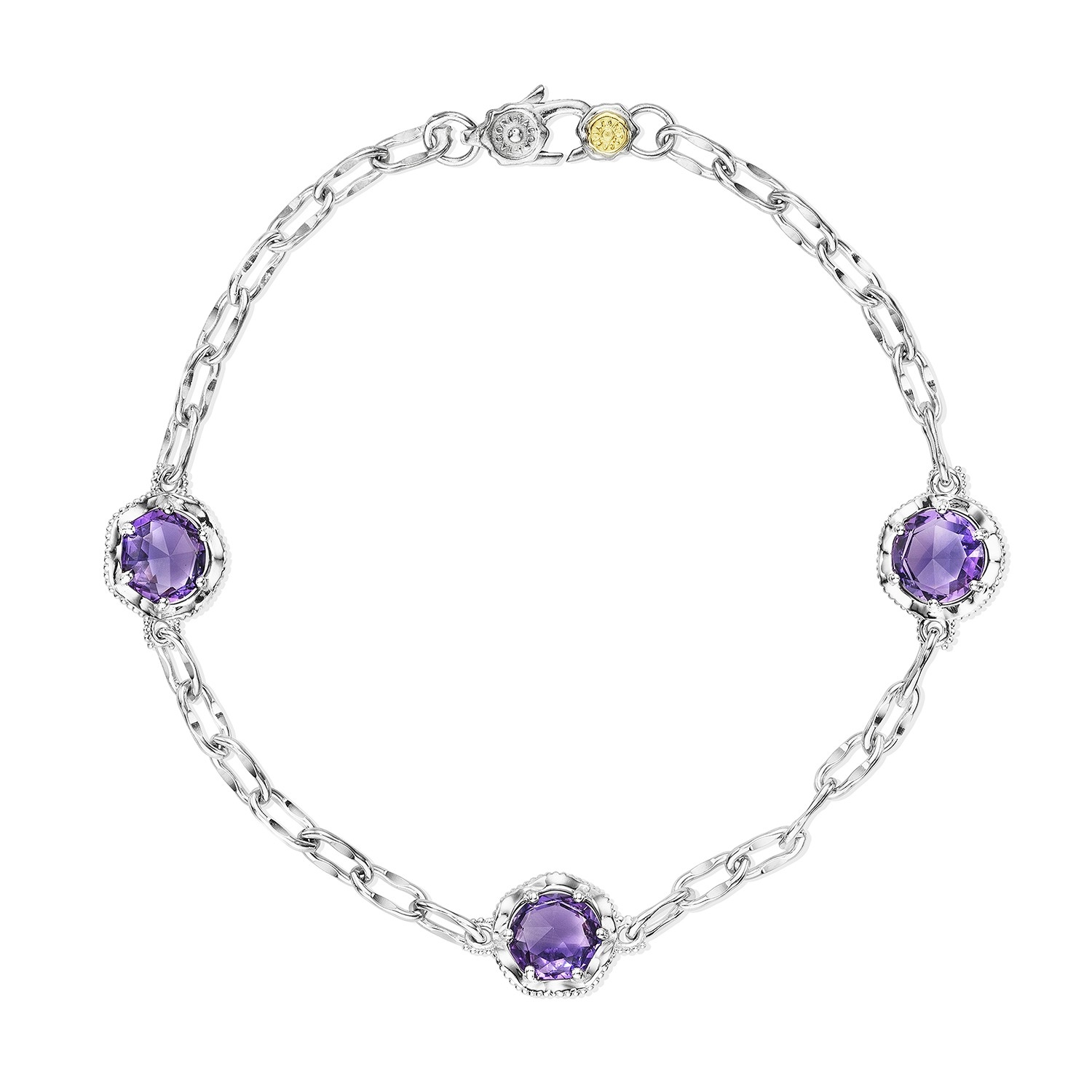 SB22101 Tacori Lilac Blossoms Petite Cascading Gem Bracelet