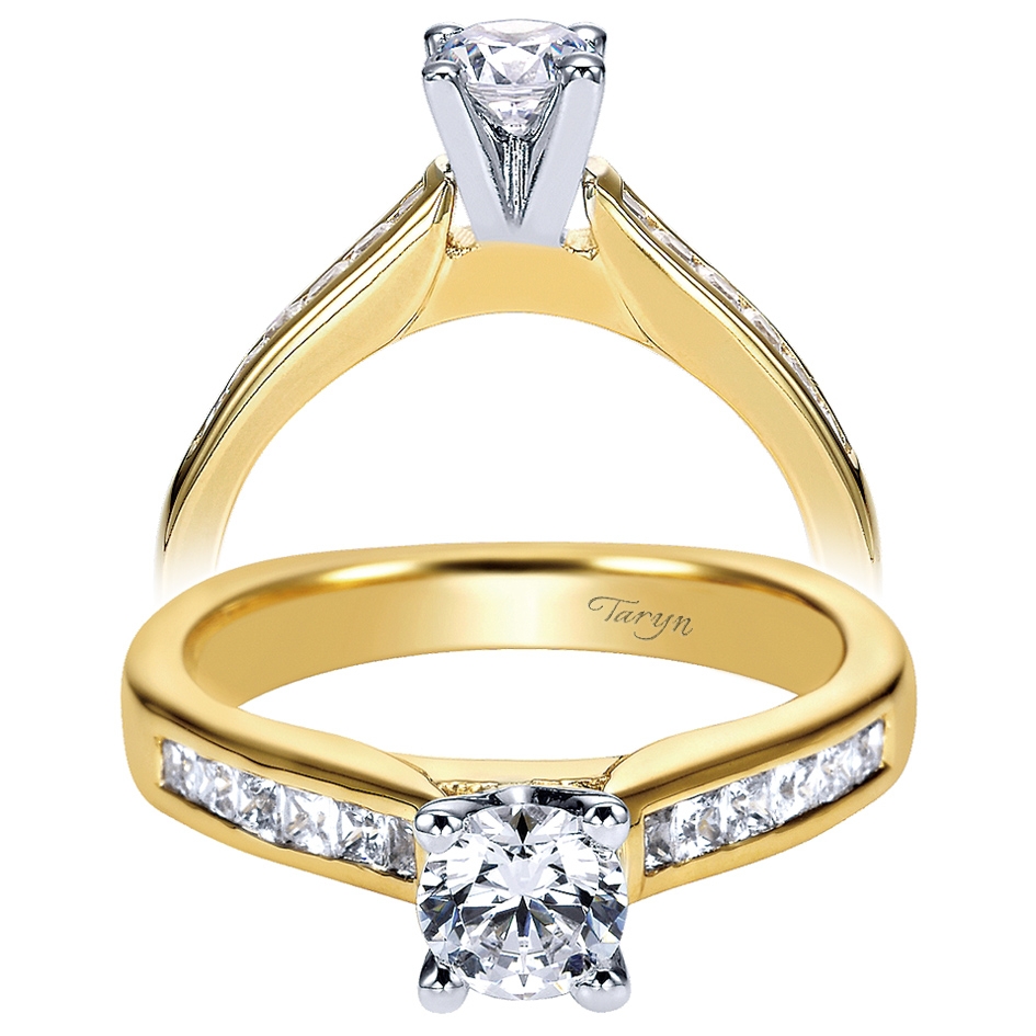 Taryn 14k Yellow Gold Round Straight Engagement Ring TE3965M44JJ
