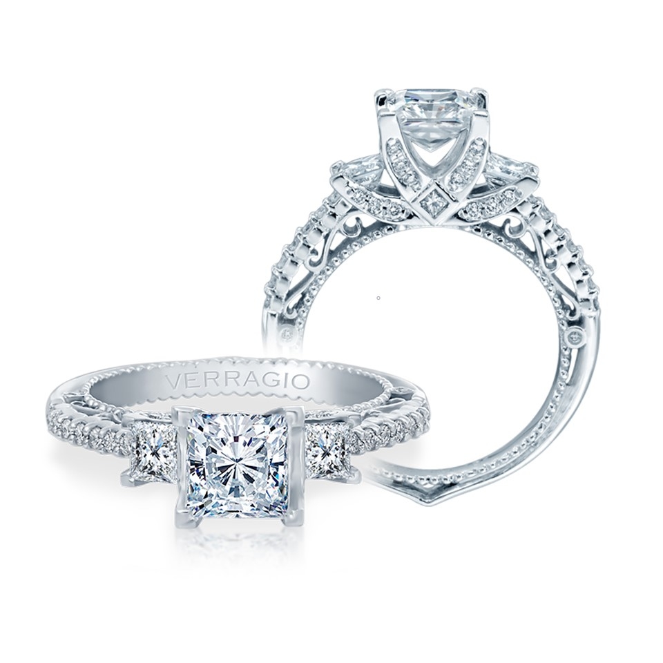 Verragio Venetian-5023P Platinum Engagement Ring
