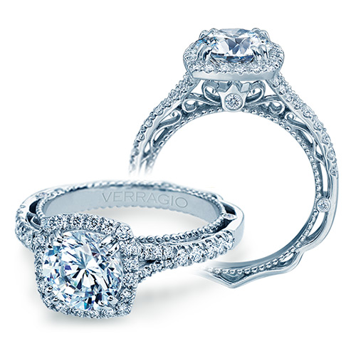 Verragio Venetian-5057CU Platinum Engagement Ring