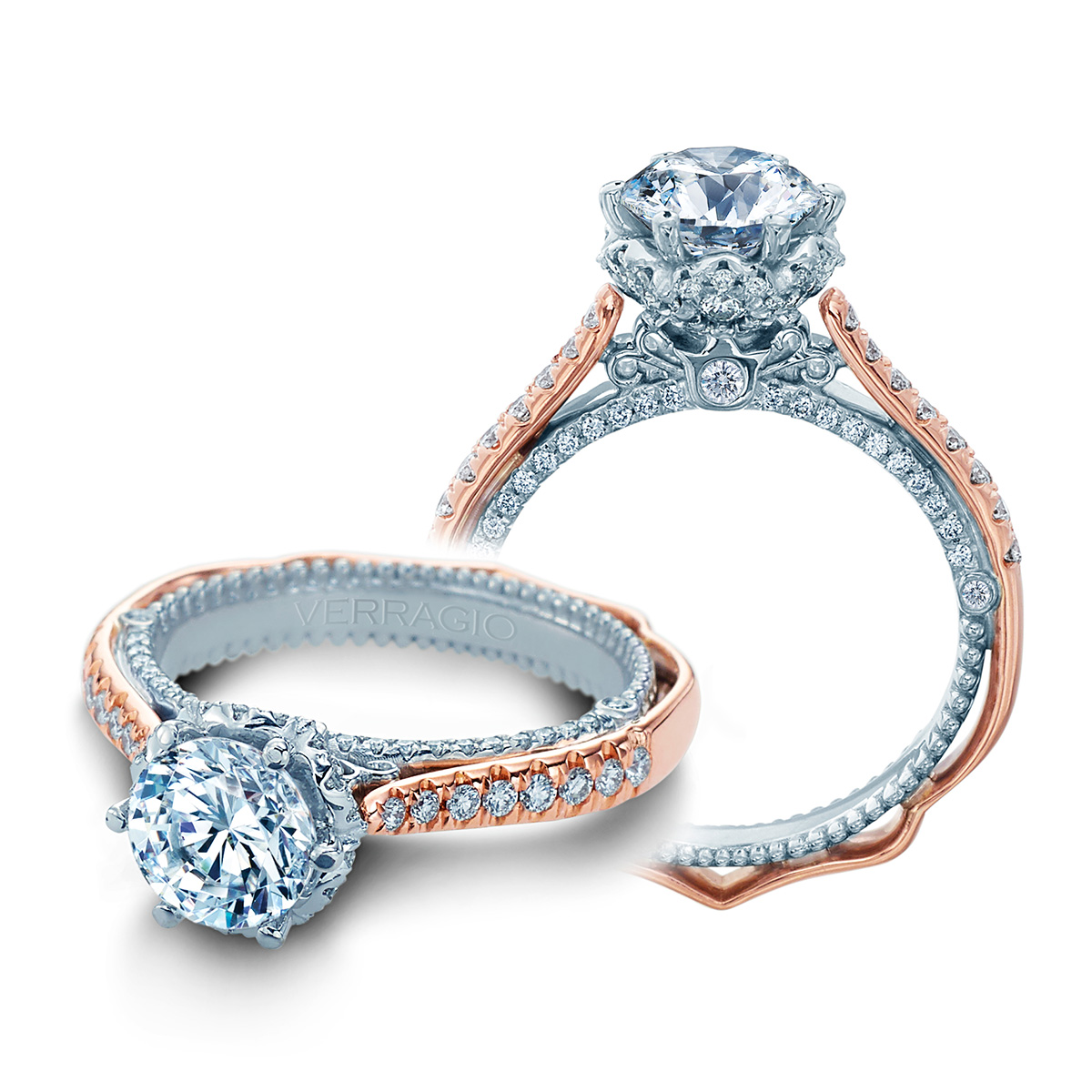 Verragio Venetian-5070D-2RW 14 Karat Engagement Ring | TQ Diamonds