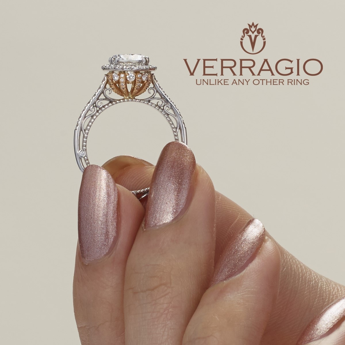 Verragio Venetian-5060R-TT 18 Karat Engagement Ring Alternative View 3