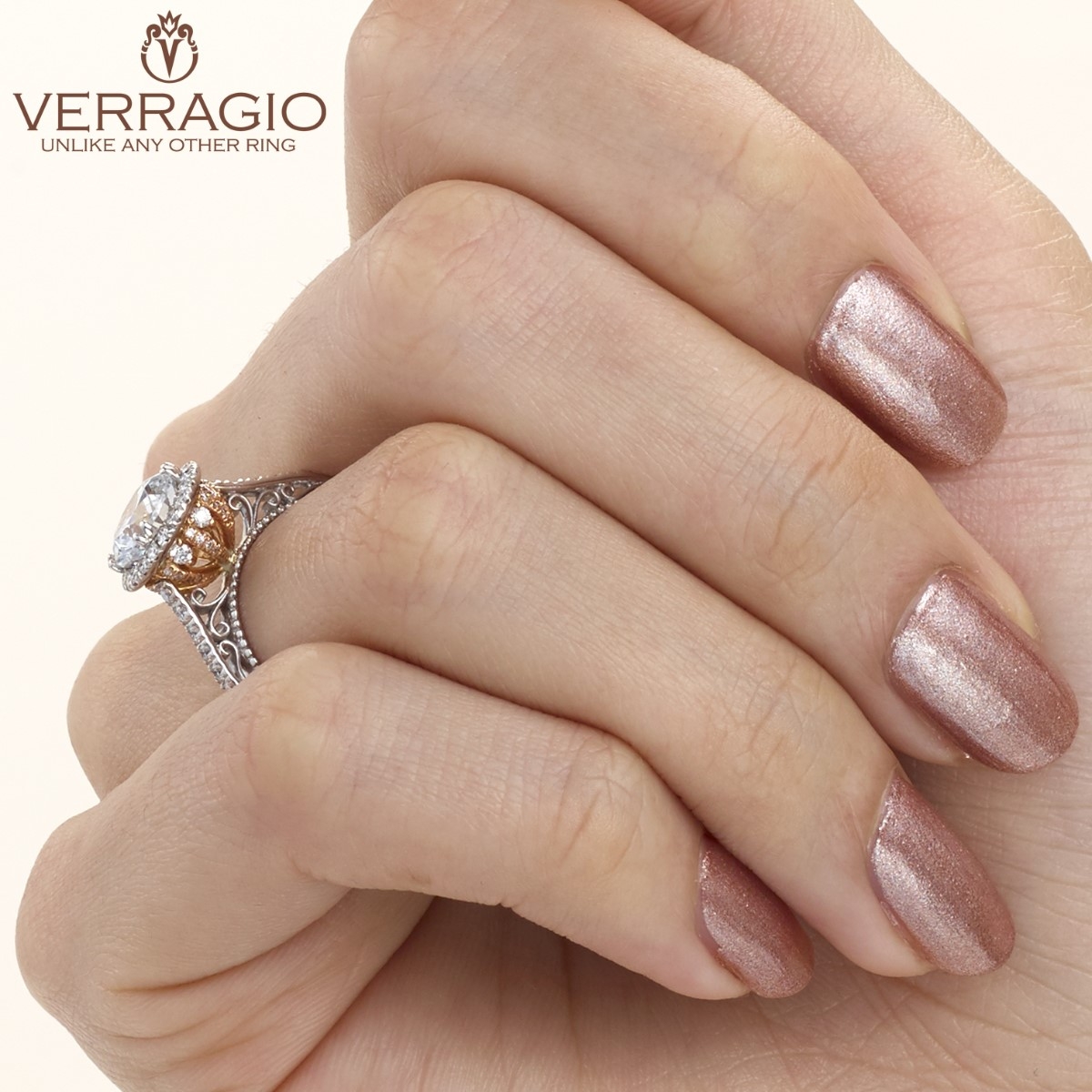 Verragio Venetian-5060R-TT 14 Karat Engagement Ring Alternative View 4