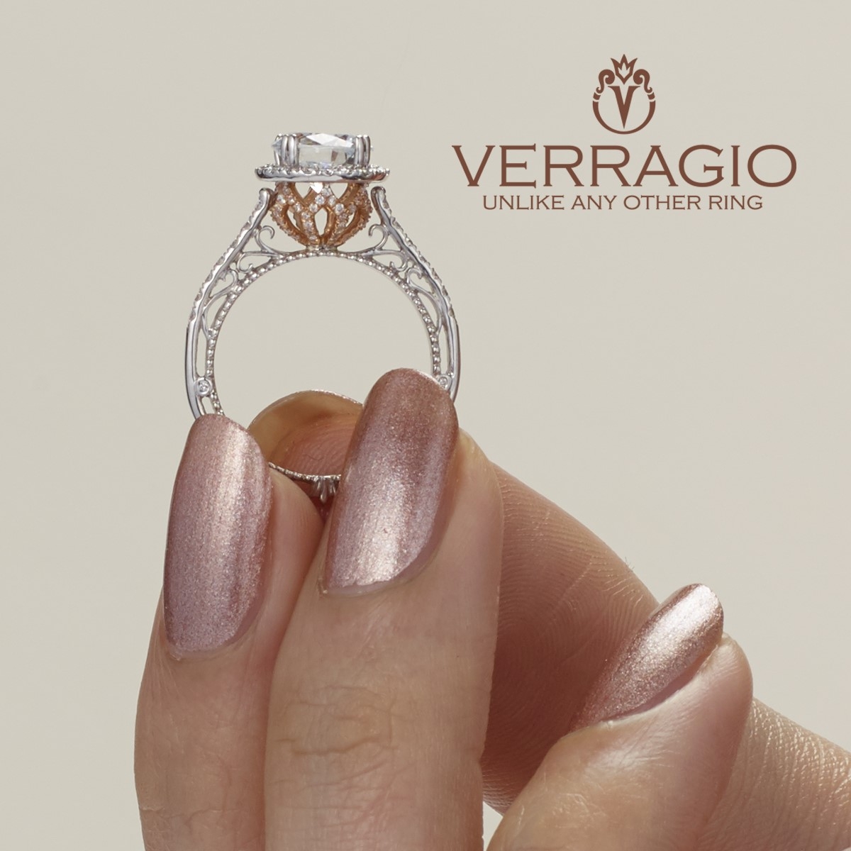 Verragio Venetian-5061R-TT 18 Karat Engagement Ring Alternative View 3