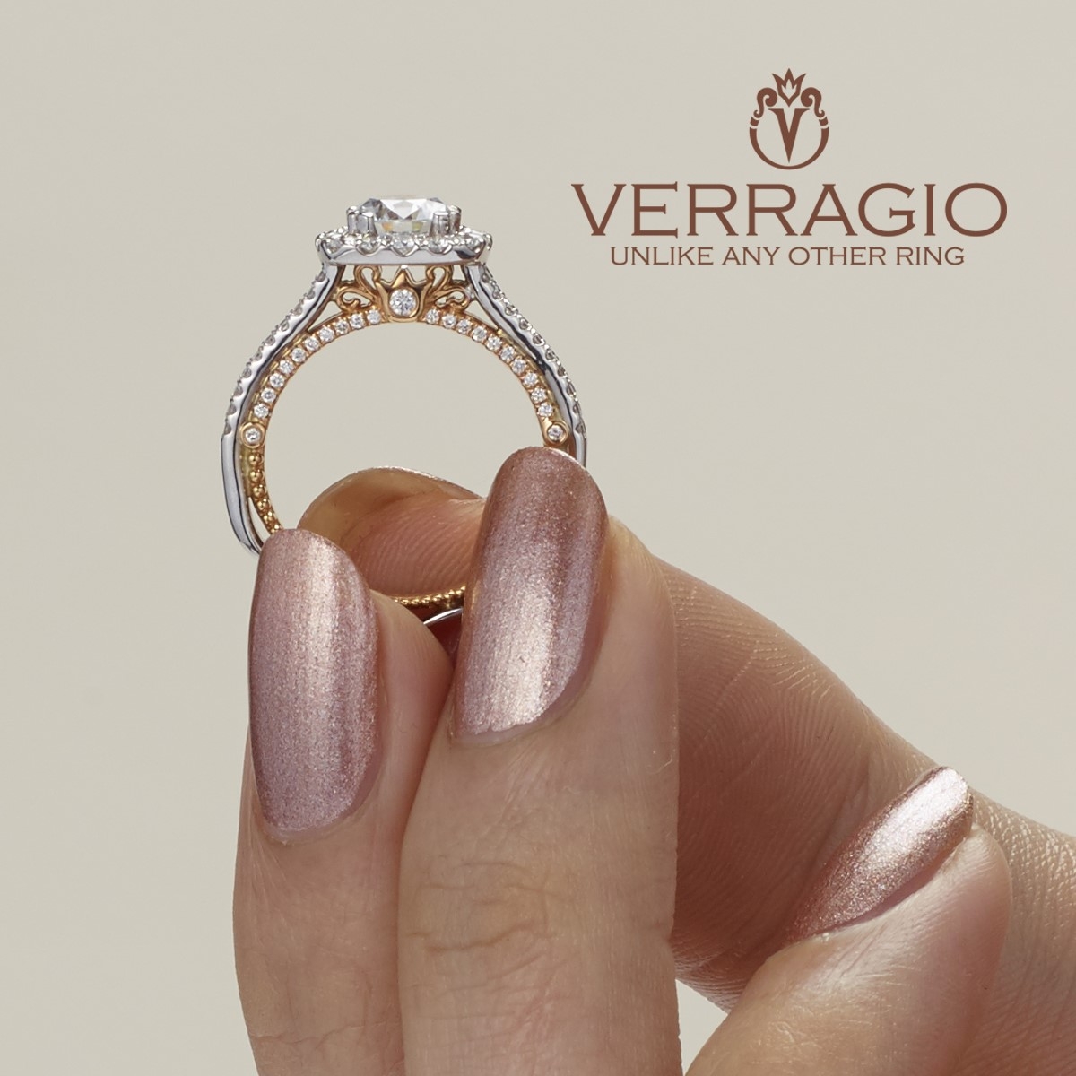 Verragio Venetian-5067CU-2WR 14 Karat Engagement Ring Alternative View 3