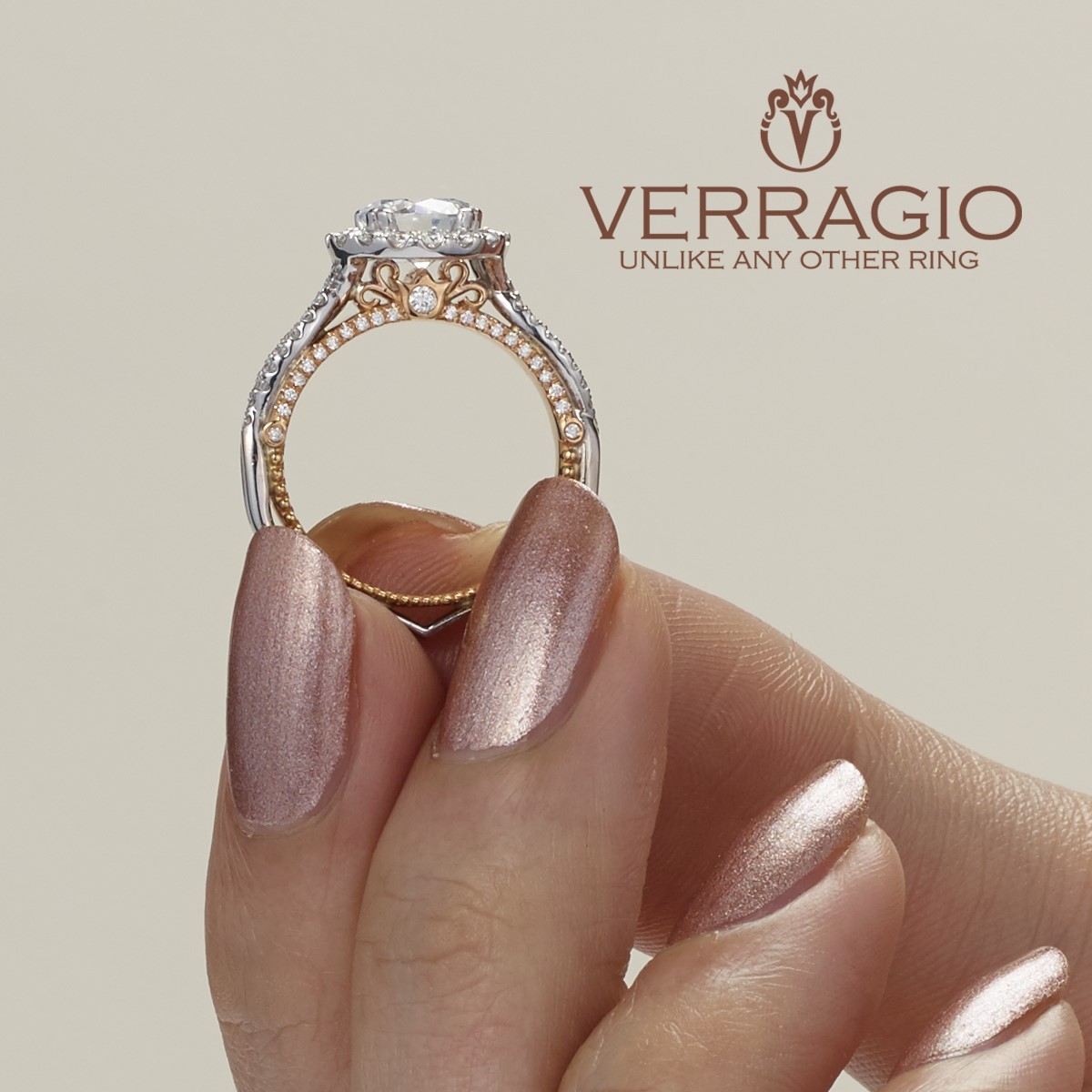 Verragio Venetian-5068R-2WR 14 Karat Engagement Ring