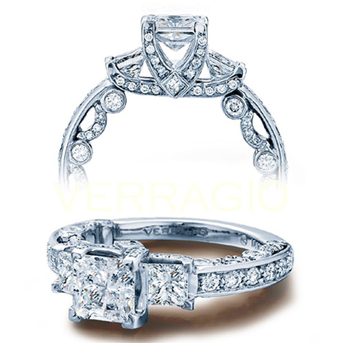 Verragio Platinum Paradiso Engagement Ring PAR-3007P